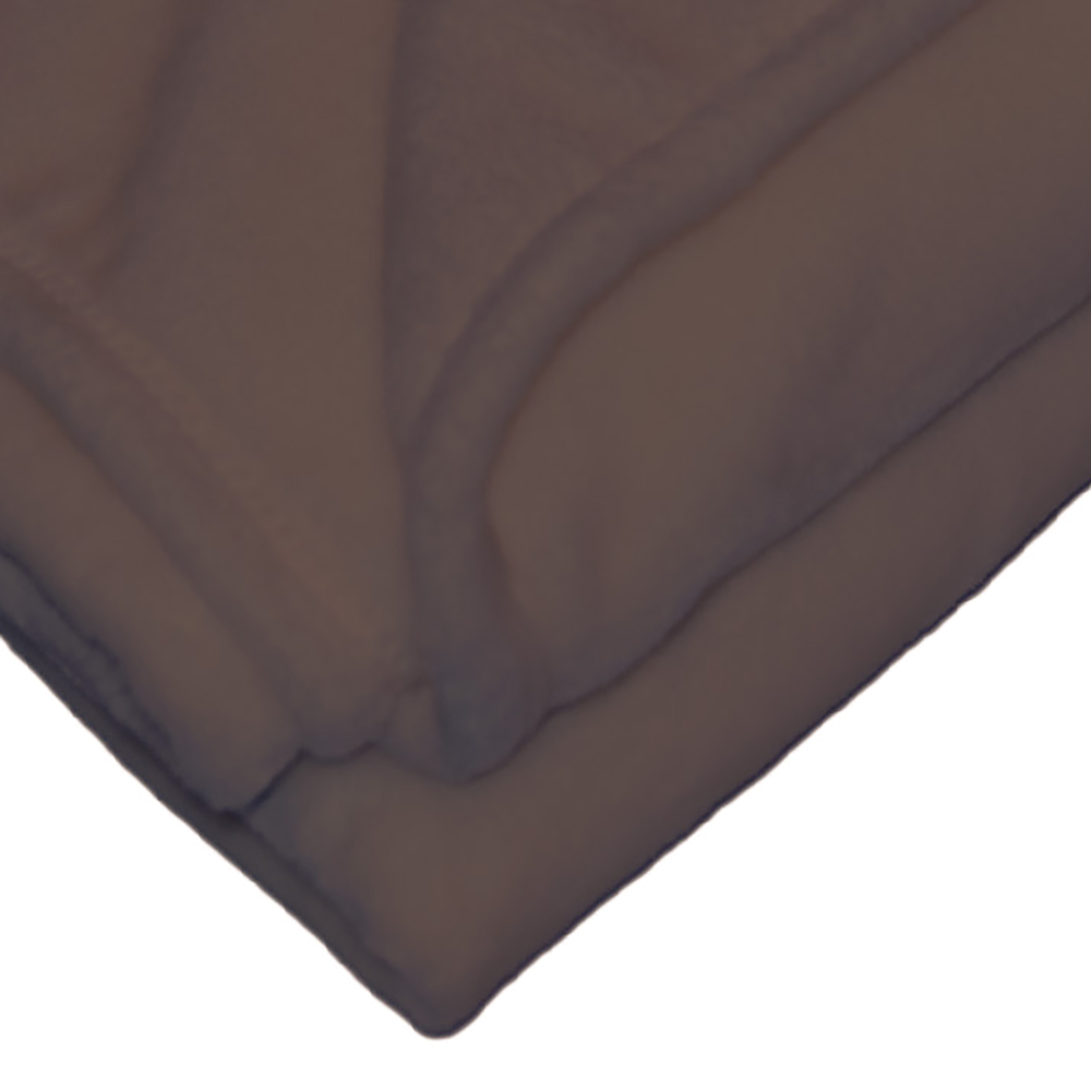 Braune Flanell Wohndecke von KBT 150x200cm Detail