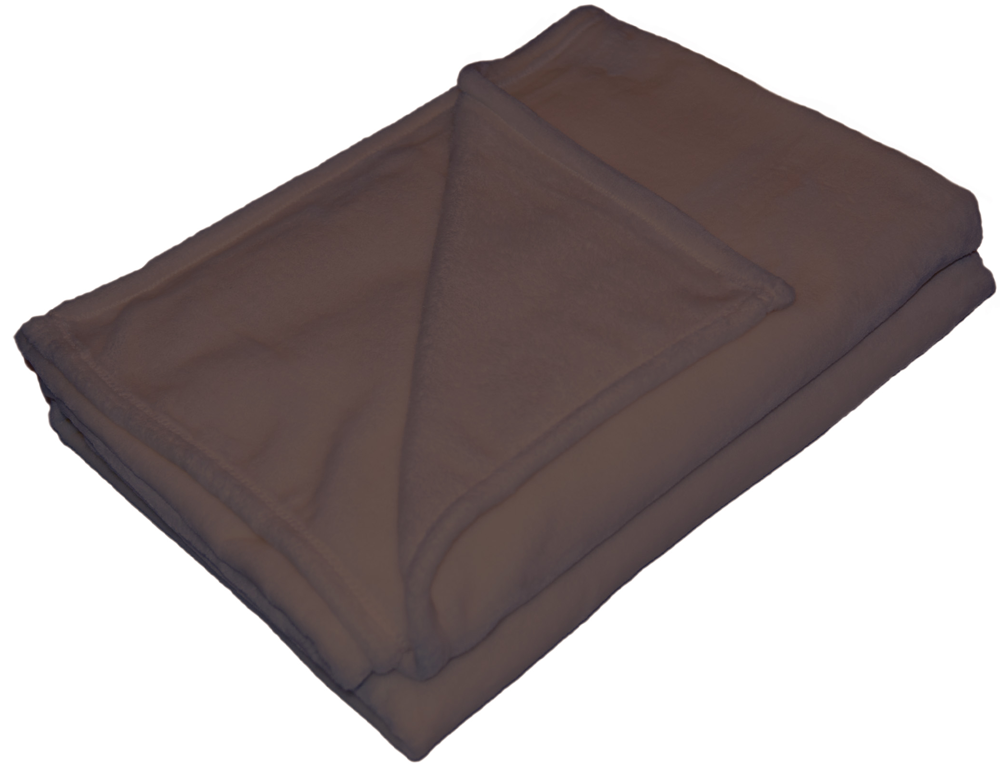 Braune Flanell Wohndecke von KBT 150x200cm