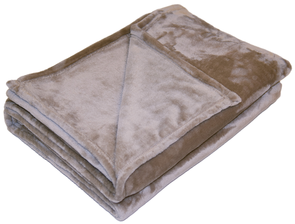 Nougat Flanell Wohndecke von KBT 150x200cm