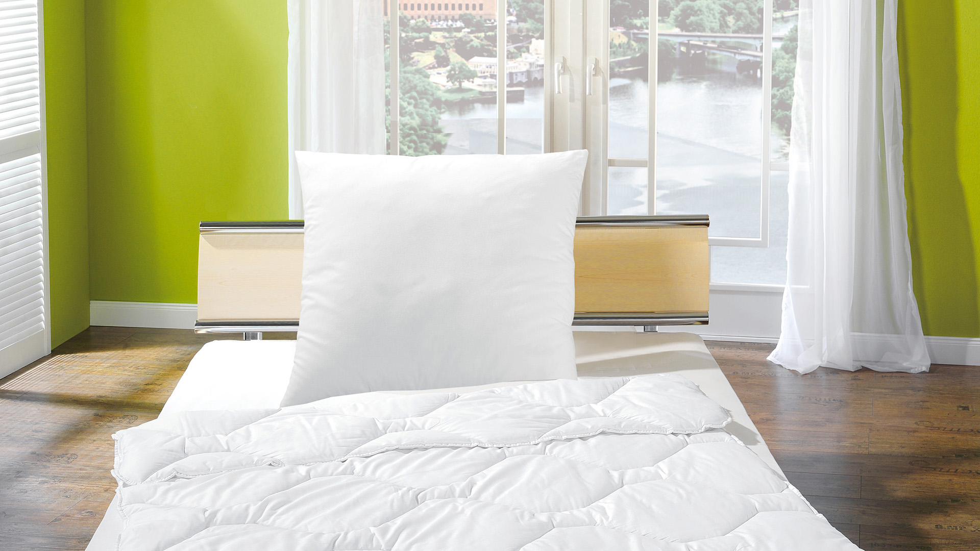 01750_Bettenset LadyDream Bettenset Kopfkissen 80x80cm und Decke 135x200cm